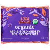 Wild Harvest Potatoes, Organic, Red & Gold Medley, Bite-Size, 24 Ounce