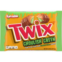 Twix TWIX Ghoulish Green Caramel Cookie Fun Size Halloween Chocolate Bars, 9.8 Oz Bag, 9.79 Ounce