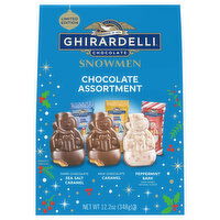 Ghirardelli Chocolate Assortment, Snowmen, 12.2 Ounce