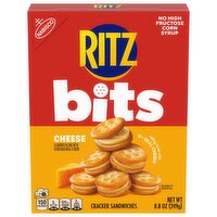 RITZ Bits Cheese Sandwich Crackers, Snacks for Kids and Adults, Lunch Snacks, 8.8 Ounce