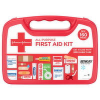 Johnson & Johnson First Aid Kit, All-Purpose, 1 Each