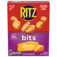 RITZ Bits Cheese Sandwich Crackers, Snacks for Kids and Adults, Lunch Snacks, 8.8 Ounce