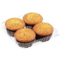 Cub Bakery Lemon Poppy Seed Muffins 4 Count, 1 Each
