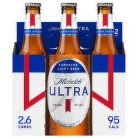 Michelob Ultra Beer, Superior Light, 6 Each