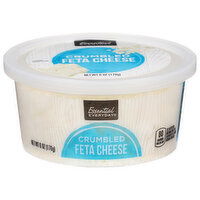 Essential Everyday Cheese, Feta, Crumbled, 6 Ounce