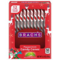 Brach's Candy Canes, Peppermint, 12 Each