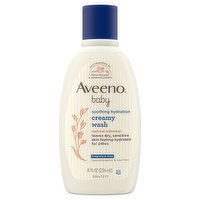 Aveeno Baby Creamy Wash, Soothing Hydration, Natural Oatmeal, 8 Fluid ounce