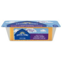 Crystal Farms Cheese, Extra Sharp Cheddar, Wisconsin, Cracker Cuts, 24 Each