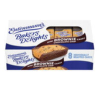 Entenmann's Baker's Delights Brownie Chocolate Chip Mini Cakes, 8 packs, 12.25 oz, 8 Each