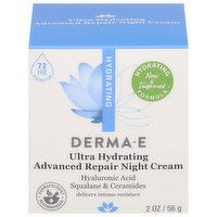 Derma E Night Cream, Advanced Repair, Ultra Hydrating, 2 Ounce
