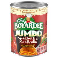 Chef Boyardee Jumbo Spaghetti & Meatballs, 14.5 Ounce