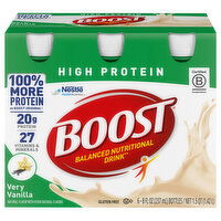 Boost High Protein Balanced Very Vanilla Nutritional Drink, 6 Each