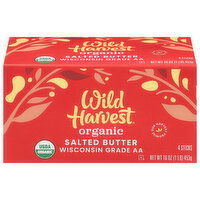 Wild Harvest Butter, Organic, Salted, 16 Ounce