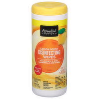 Essential Everyday Disinfecting Wipes, Lemon Scent, 35 Each