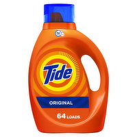 Tide Liquid Laundry Detergent, Original, 64 loads, 92 fl oz, HE Compatible, 92 Fluid ounce