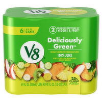 V8® Deliciously Green 100% Fruit and Vegetable Juice, 48 Fluid ounce