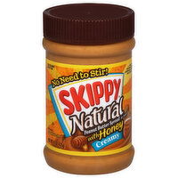 Skippy Natural Creamy Peanut Butter Spread with Honey, 15 Ounce