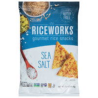 Riceworks Rice Snacks, Gourmet, Sea Salt, 5.5 Ounce