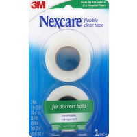 Nexcare Tape, Flexible, Clear, Value Pack, 2 Each