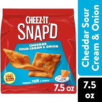 Cheez-It Snap'd Cheese Cracker Chips, Cheddar Sour Cream and Onion, 7.5 Ounce