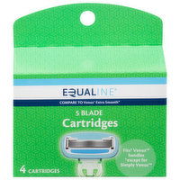 Equaline Cartridges, 5 Blade, 4 Each