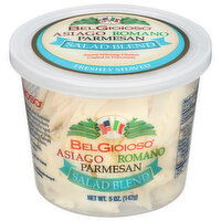 BelGioioso Cheese, Asiago/Parmesan/Romano, Salad Blend, 5 Ounce