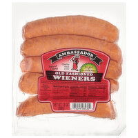 Ambassador Hot Dogs Natural Casing Old Fashion Wieners, 13 Ounce