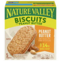 Nature Valley Biscuits, Peanut Butter, 5 Each