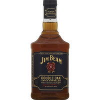 Jim Beam Whiskey, Kentucky Straight Bourbon, Double Oak Twice Barreled, 750 Millilitre