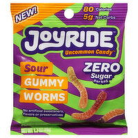 Joyride Candy, Sour, Gummy Worms, 1.7 Ounce