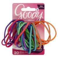 Goody SlideProof Elastics, Silicone, 20 Each