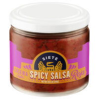 Siete Spicy Salsa, Casera Style, Roja, 10.5 Ounce