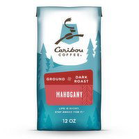 Caribou Coffee Mahogany Blend Dark Roast Ground Coffee, 12 Ounce