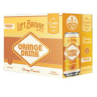Lift Bridge Orange Drink, 12 cans, 12 Ounce
