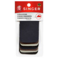 Singer Iron-On Patches, 10 Each