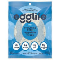 Egglife Egg White Wraps, Everything Bagel, 6 Each