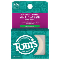 Tom's of Maine Flat Floss, Antiplaque, Spearmint, 1 Each