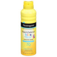 Neutrogena Beach Defense Sunscreen Spray, Kids, Broad Spectrum SPF 70, 6.5 Ounce