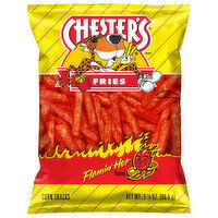 Chester's Corn Snacks, Flamin' Hot Flavored, Fries, 3.125 Ounce