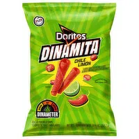 Doritos Dinamita Tortilla Chips, Rolled, Chile Limon, 10.75 Ounce