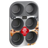 Essential Everyday Muffin Pan, Jumbo, Non-Stick Coating, 6 Cup, 1 Each