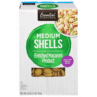 Essential Everyday Macaroni, Medium Shells, 16 Ounce