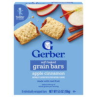 Gerber Toddler (12+ Months) Soft Baked Apple Cinnamon Toddler Grain Bars, 8 Each