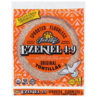 Food for Life Ezekiel 4:9 Tortillas, Original, Sprouted Flourless, 6 Each