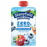 Stonyfield Yogurt, Organic, Zero Added Sugar, Whole Milk, Blueberry Apple Carrot, 3.5 Ounce