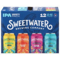 SweetWater Brewing Company IPA Assorted Beer Variety Pack, 12 Each
