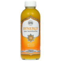 GT's Synergy Kombucha, Raw, Mystic Mango, 16 Fluid ounce