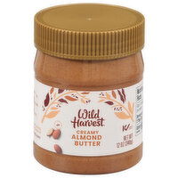 Wild Harvest Almond Butter, Creamy, 12 Ounce