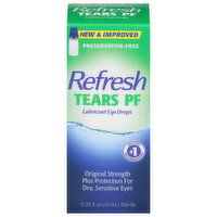 Refresh Tears Eye drops, Lubricant, Tears PF, 0.33 Fluid ounce