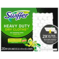 Swiffer Dry Cloths Sweeping Cloths, Dry, Heavy Duty, Original Freshness Scent, Gain, 20 Each